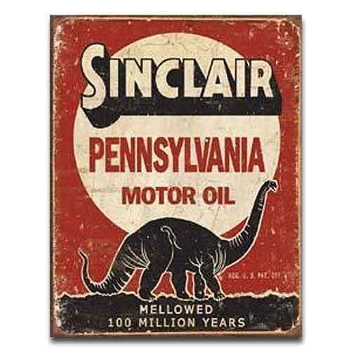 アルミ看板 Sinclair - Million Years (1741)シンクレア ティンサインプレート アメリカン雑貨 ガレージ SHOP インテリア ディスプレイ_画像1