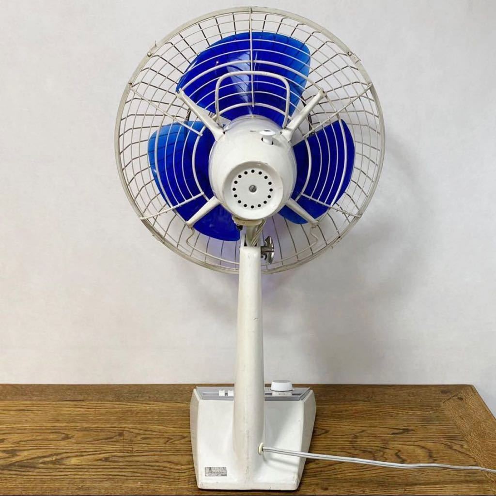 扇風機 HITACHI Yahoo!オークション - 貴重 HITACHI 扇風機 D-303D 青 A.C. DESK