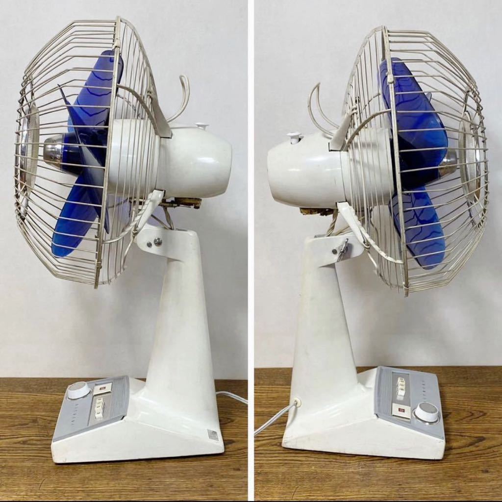 扇風機 HITACHI Yahoo!オークション - 貴重 HITACHI 扇風機 D-303D 青 A.C. DESK