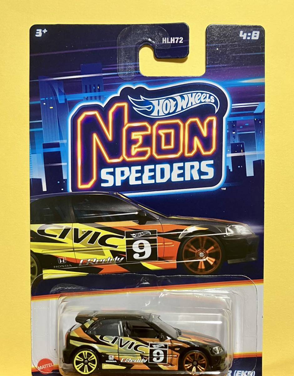 Hot Wheels NEON SPEEDERS ’99 HONDA CIVIC TYPE R_画像1