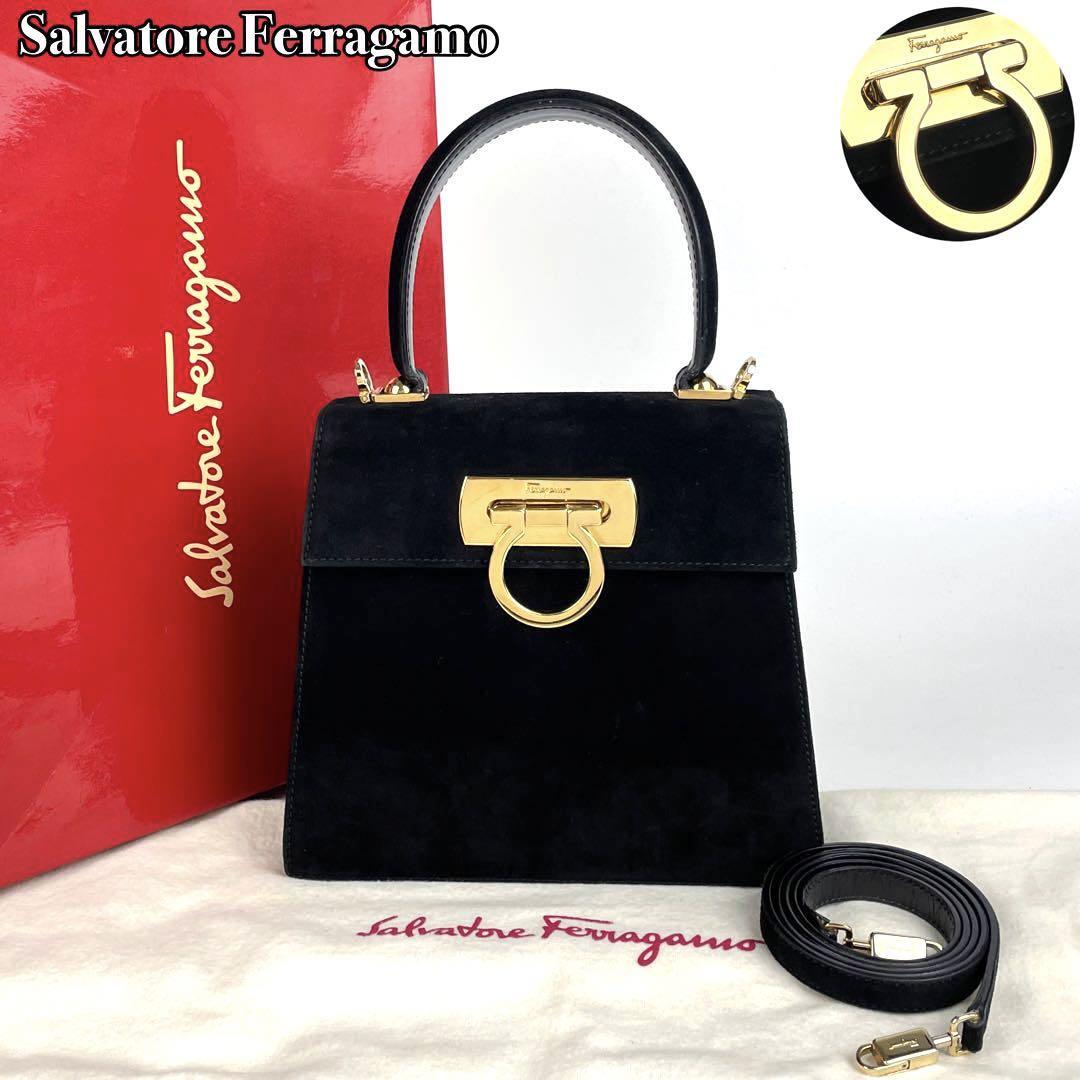 極美品 Salvatore Ferragamo フェラガモ ハンドバッグ 2way ガンチーニ