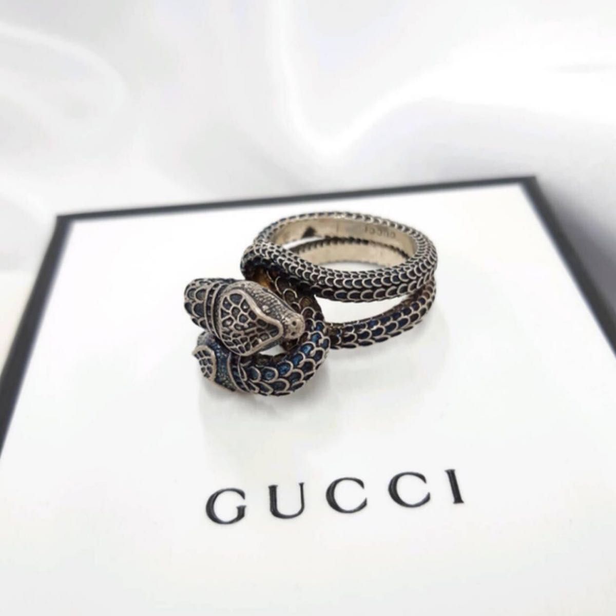 グッチ GUCCI ダブルスネークリング 20号 ガーデン SV925 グッチ GUCCI ダブルスネークリング 20号 ガーデン SV925