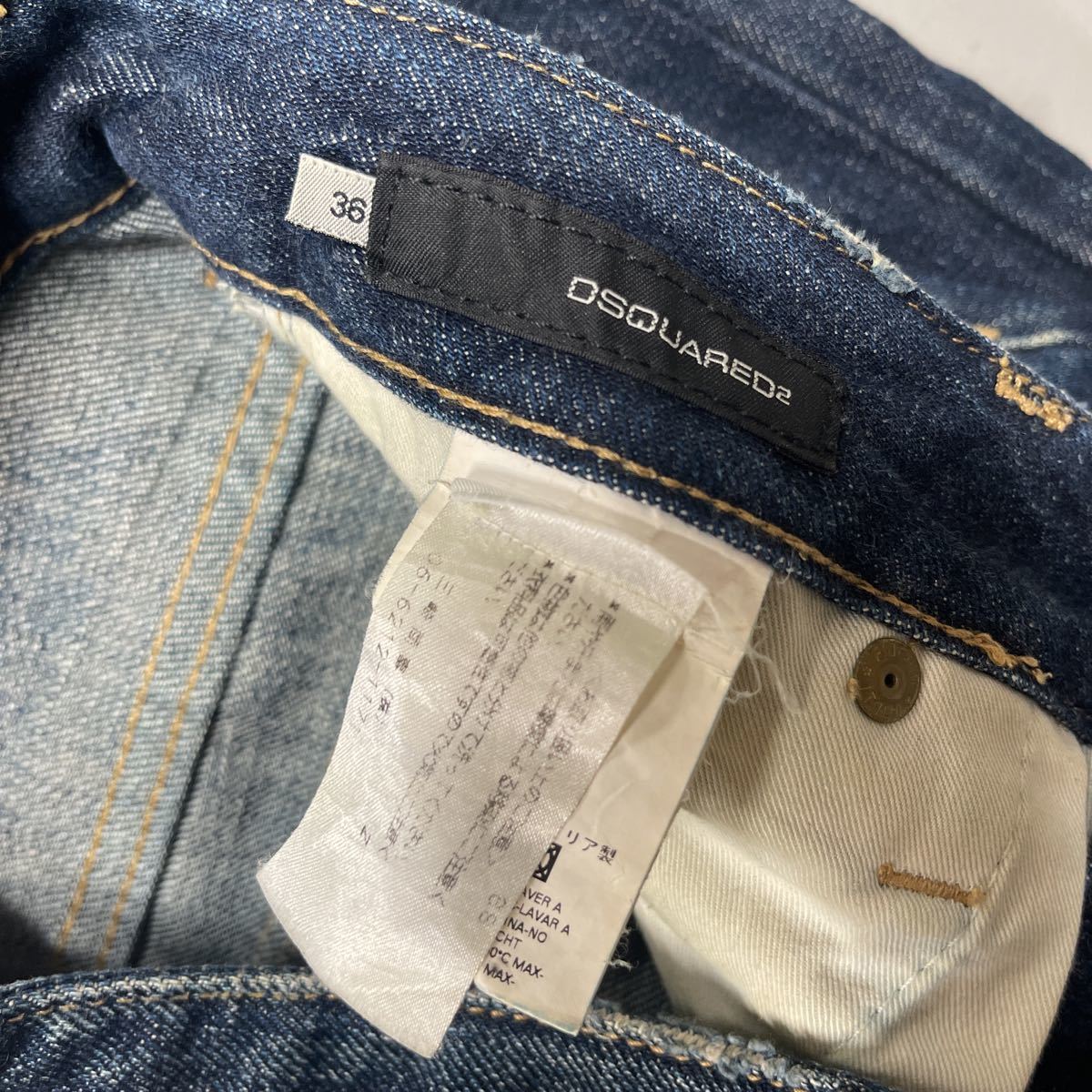 DSQUARED2 Dsquared женский Denim джинсы размер 36 тонкий обтягивающий брюки Италия производства MADE IN ITALY б/у одежда есть перевод хлопок 100