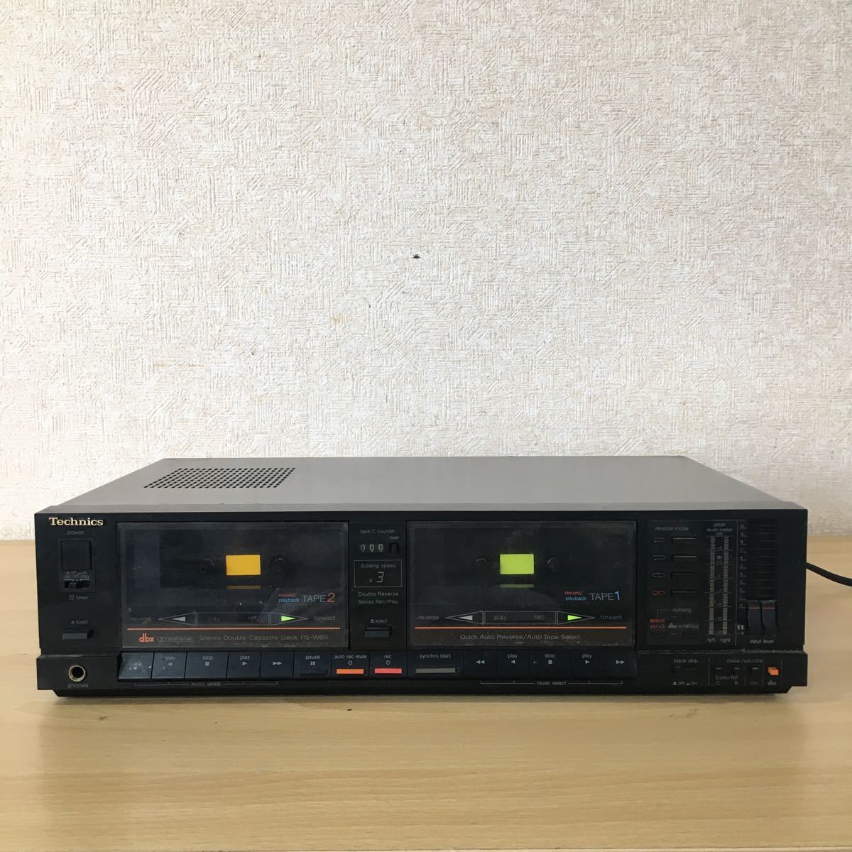 Technics テクニクス MODEL RS-W8R STEREO CASSETTE DESK カセット