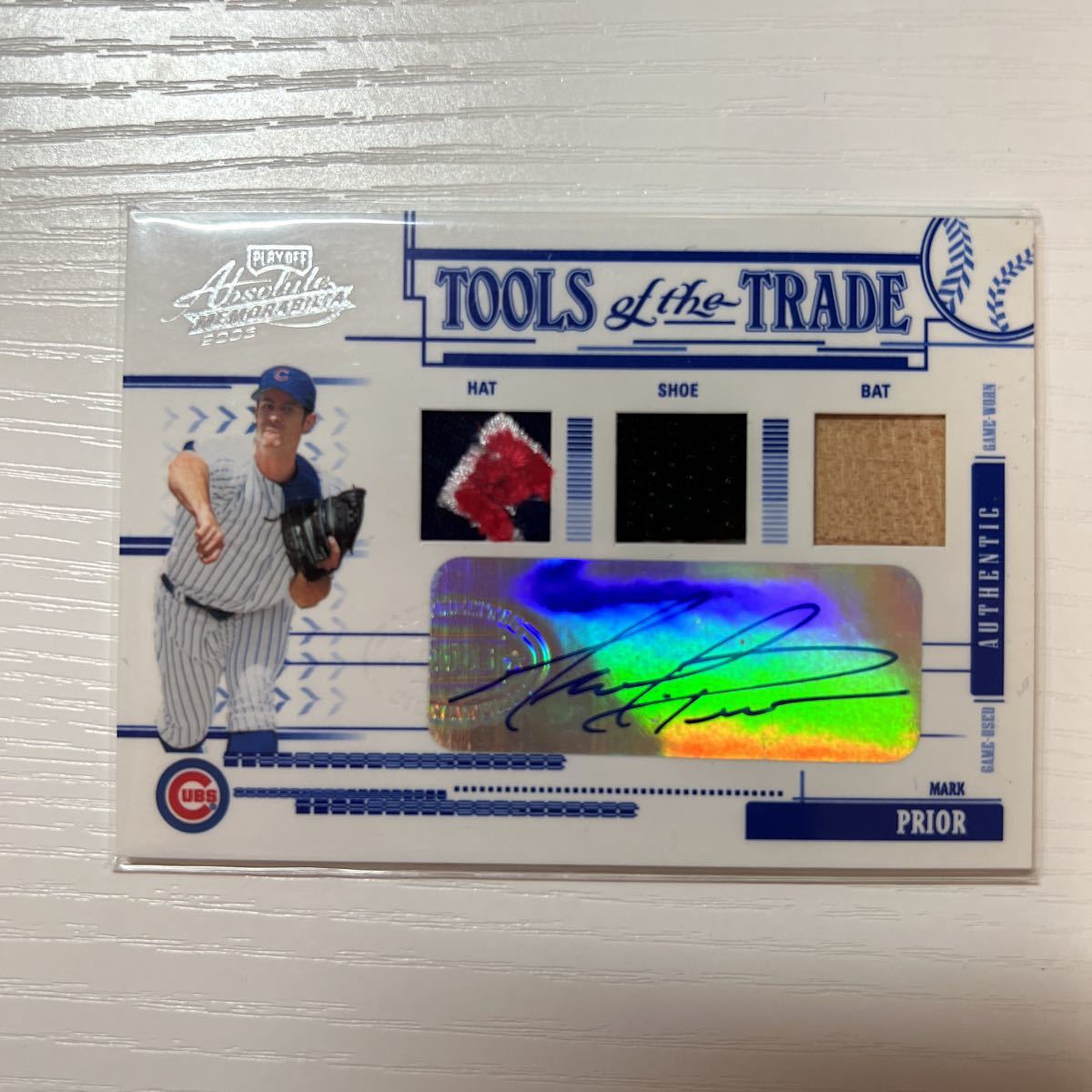 2005 Donruss Playoff Mark Prior Tools of the Trade patch auto 50枚限定_画像1