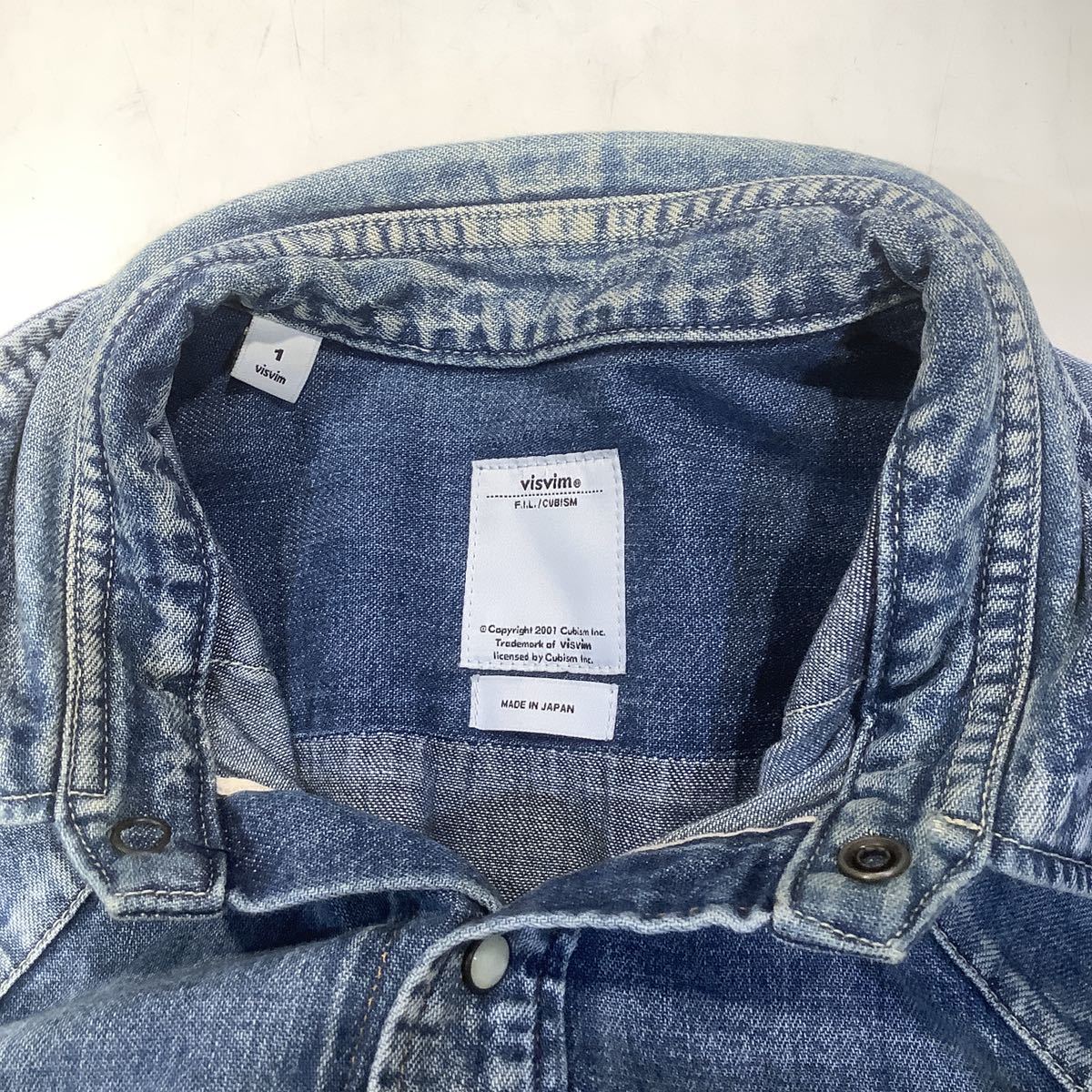 雑誌で紹介された VISVIM ビズヴィム 622710 サイズ1 SHIRT CORNERS