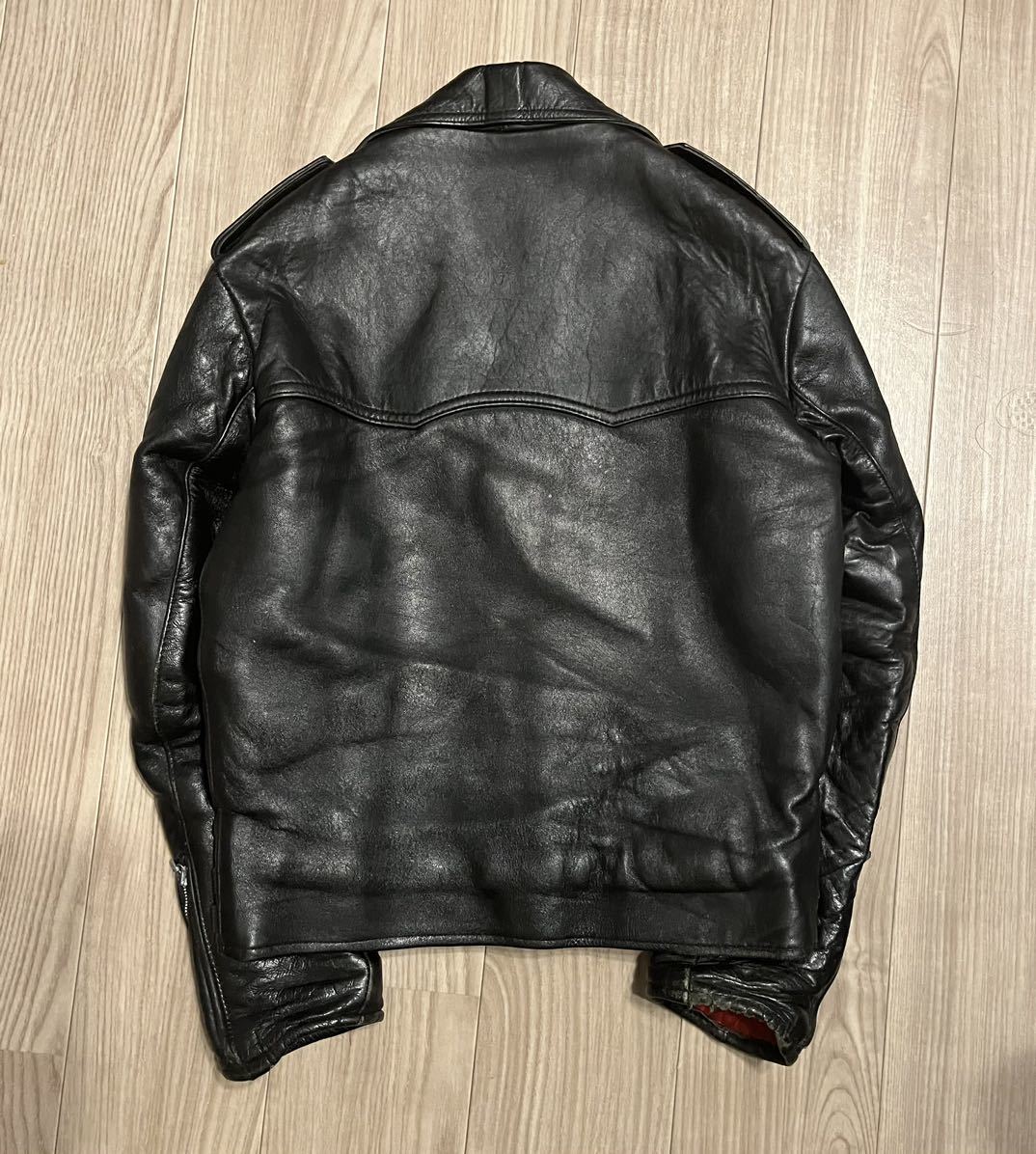 70's Vintage Mascot マスコット Black Night ライダースレザー 70's Vintage Mascot マスコット Black Night ライダースレザー