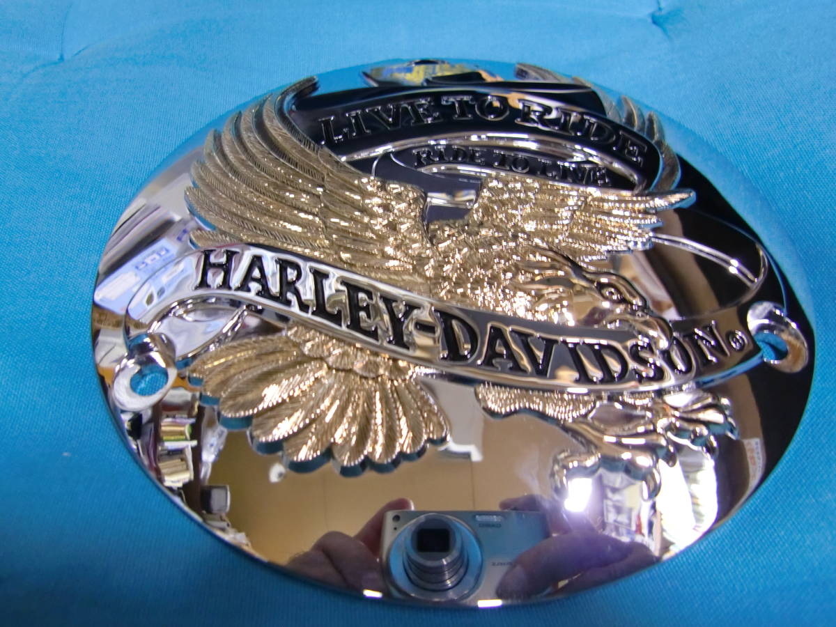 25391-90T Harley original [LIVE TO RIDE* Eagle ] Dubey cover 1970-1998 ( evo / shovel model 