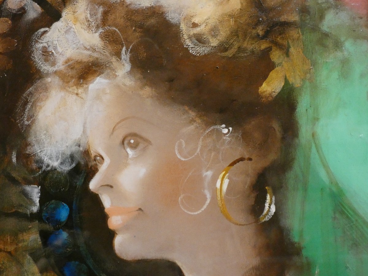 宮永岳彦 燦 油彩6号 人物画 共シール 女性像 美人画 原画 絵画 真作保証 Yahoo!オークション - 【真作】宮永岳彦「黎」/油彩画6号