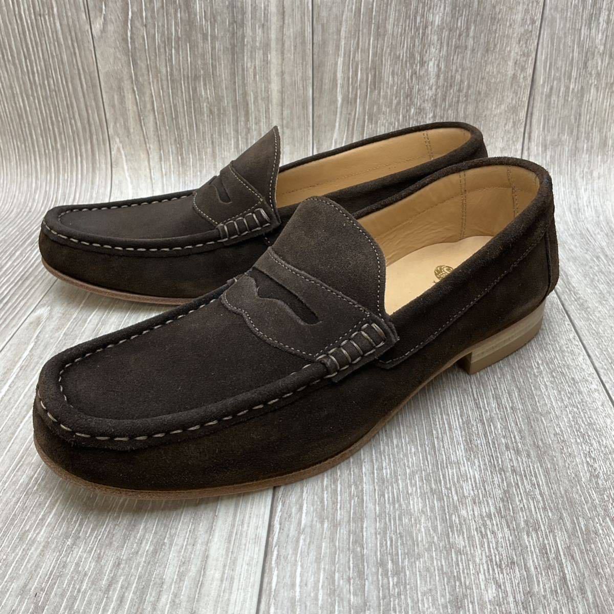 Orobianco* suede Loafer * size 40(25.0cm)* dark brown * Orobianco gentleman leather shoes Italy made slip-on shoes 