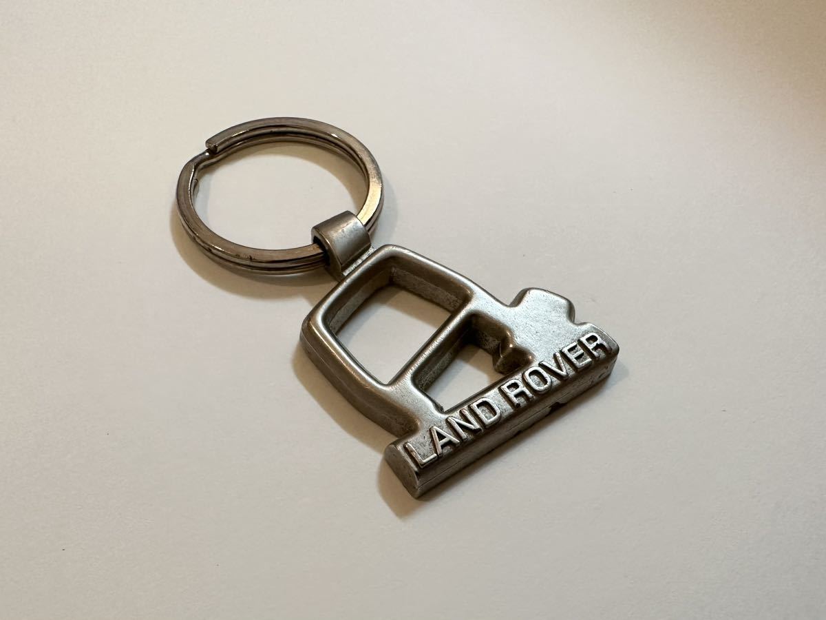 中古品 1個 ランドローバー レンジローバー 純正 キーホルダー シルバー 銀 希少 LAND ROVER RANGE ROVER KEY RING SILVER_画像1