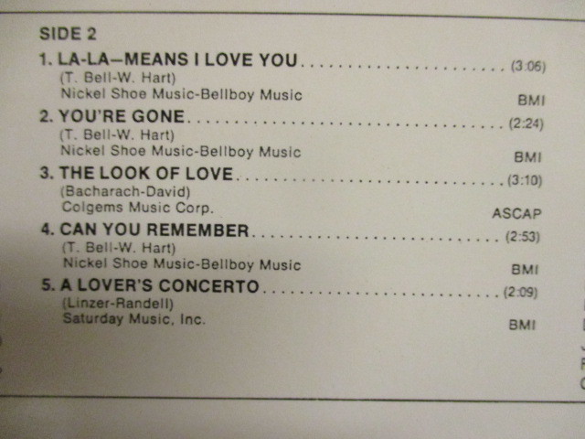 ★ The Delfonics ： La La Means I Love You LP ☆ (( Thom Bell / Sweet Soul 甘茶ソウル / LALA / 落札5点で送料当方負担_画像4