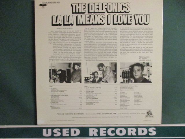 ★ The Delfonics ： La La Means I Love You LP ☆ (( Thom Bell / Sweet Soul 甘茶ソウル / LALA / 落札5点で送料当方負担_画像2