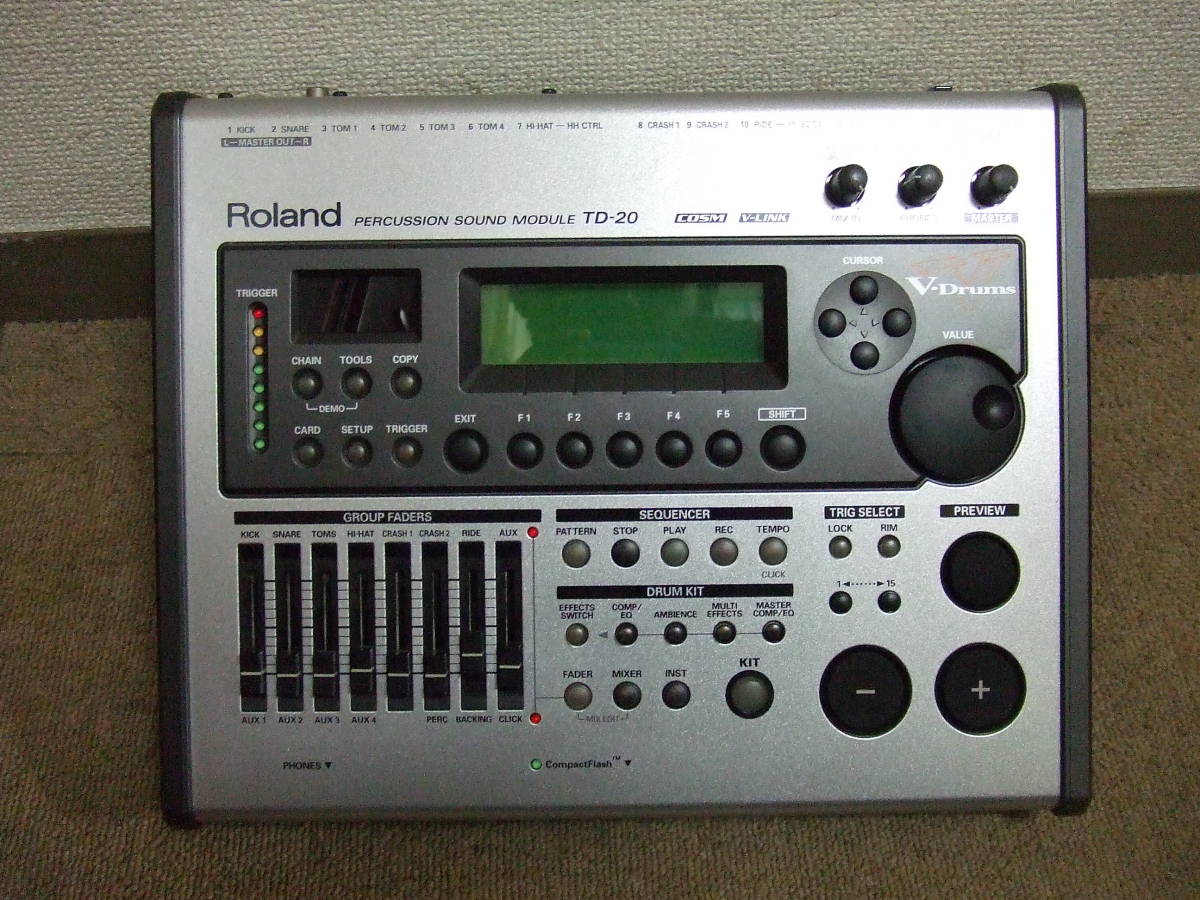 e162 Roland TD-20 音源モジュール ローランド 電子ドラム 中古 現状品