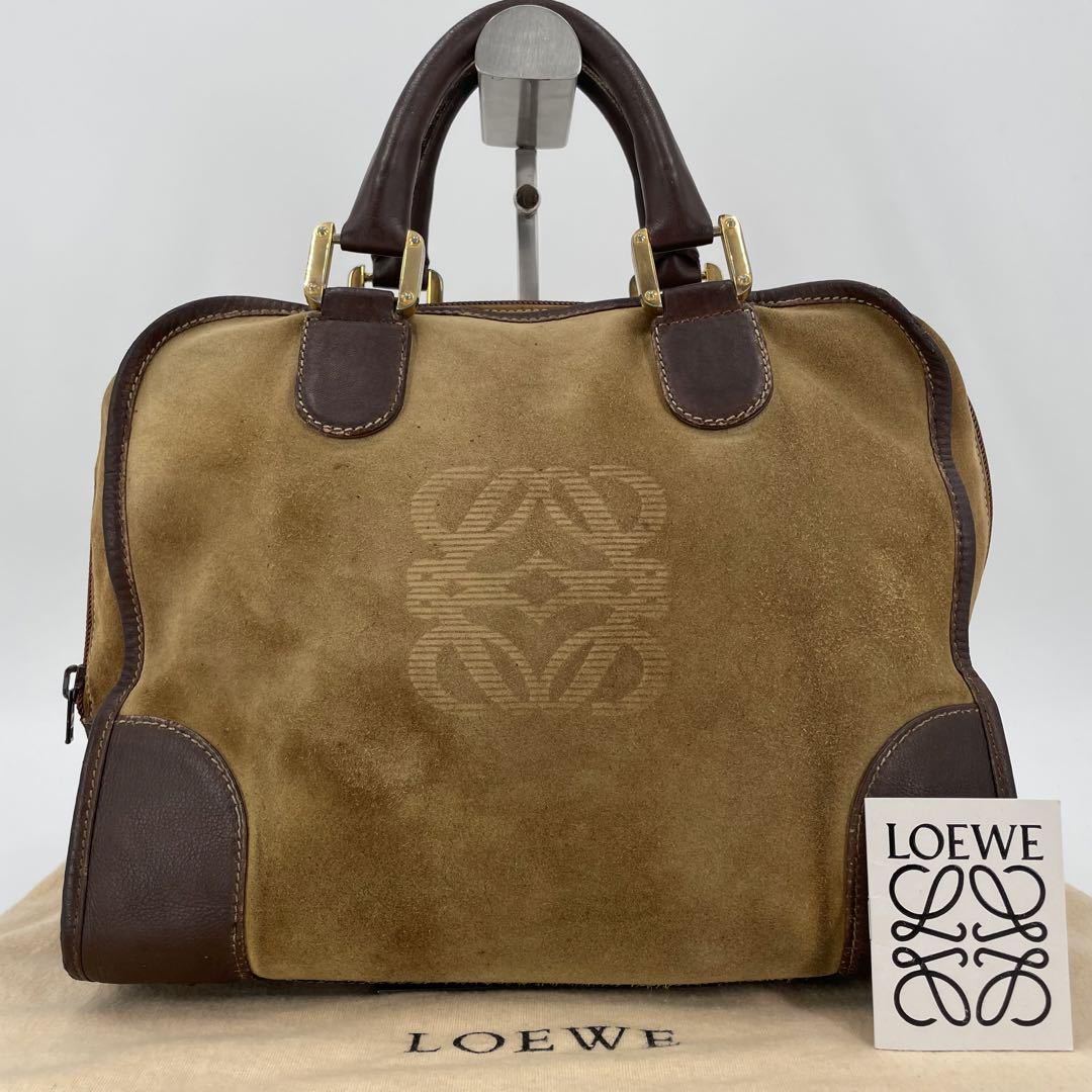 1円【 鑑定済正規品 】LOEWE ロエベ アマソナ 32 レザー スエード