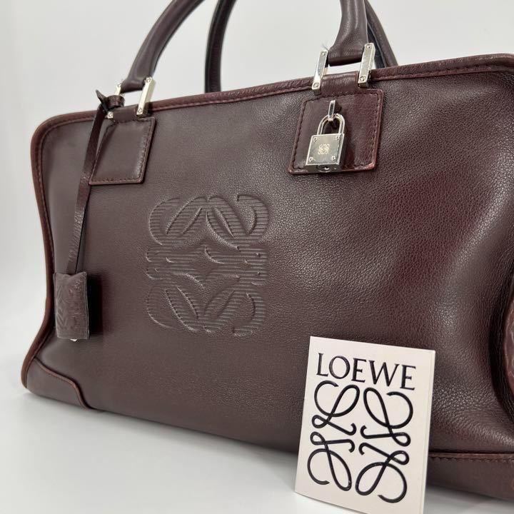 1円【 美品・廃盤 】LOEWE ロエベ アマソナ36 ハンドバッグ ボストン