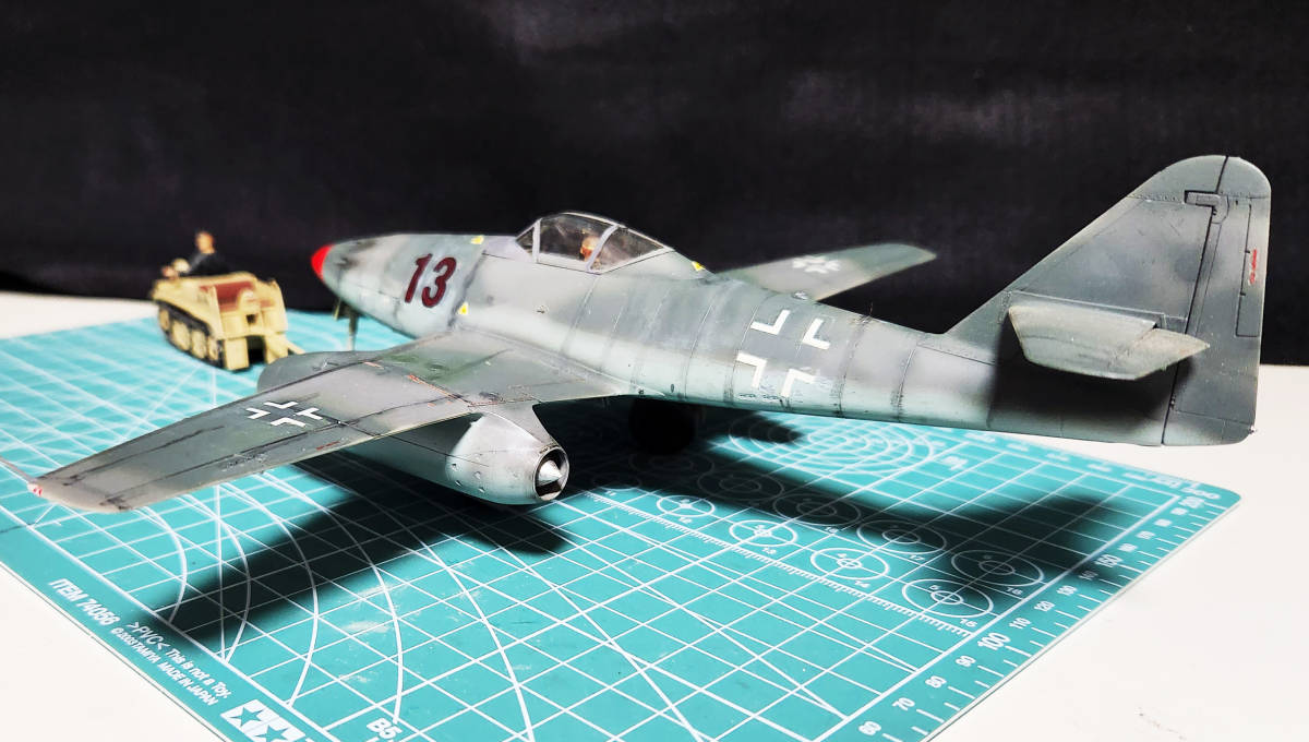 タミヤ　メッサーシュミットMe262A＆ケッテングラート（1／48サイズ）完成品_画像4