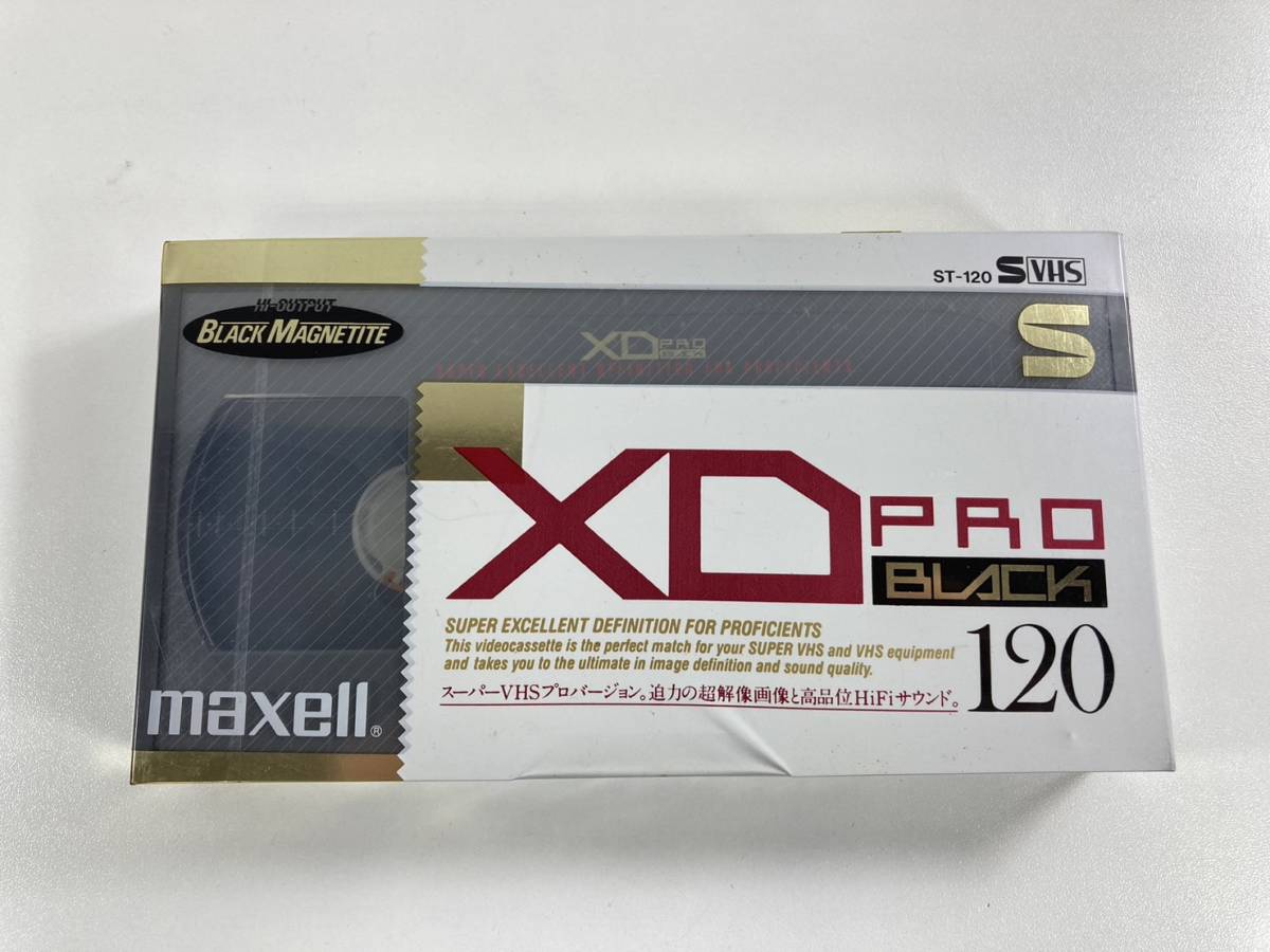maxell マクセル S-VHS DA XD PRO ST-120XD(P) 120分 ビデオテープ 1本_画像1