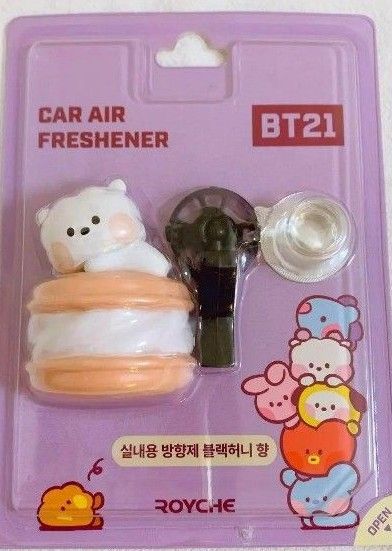 RJ  BT21 minini 車用芳香剤 (Black Honeyの香り)