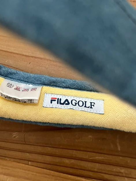 送料込み！FILA GOLF ゴルフサンバイザー デニム スパンコール フィラゴルフ GOLF ゴルフウェア ハート サンバイザー 帽子の画像5