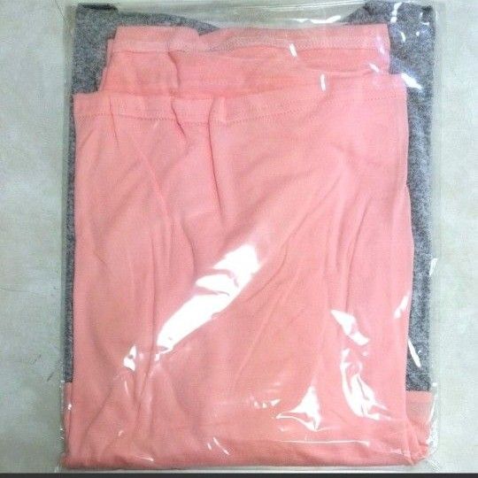 【在庫処分大特価】XXL バイカラー ドルマン Tシャツ  サーモンピンク グレー オルチャン 韓国 体型カバー