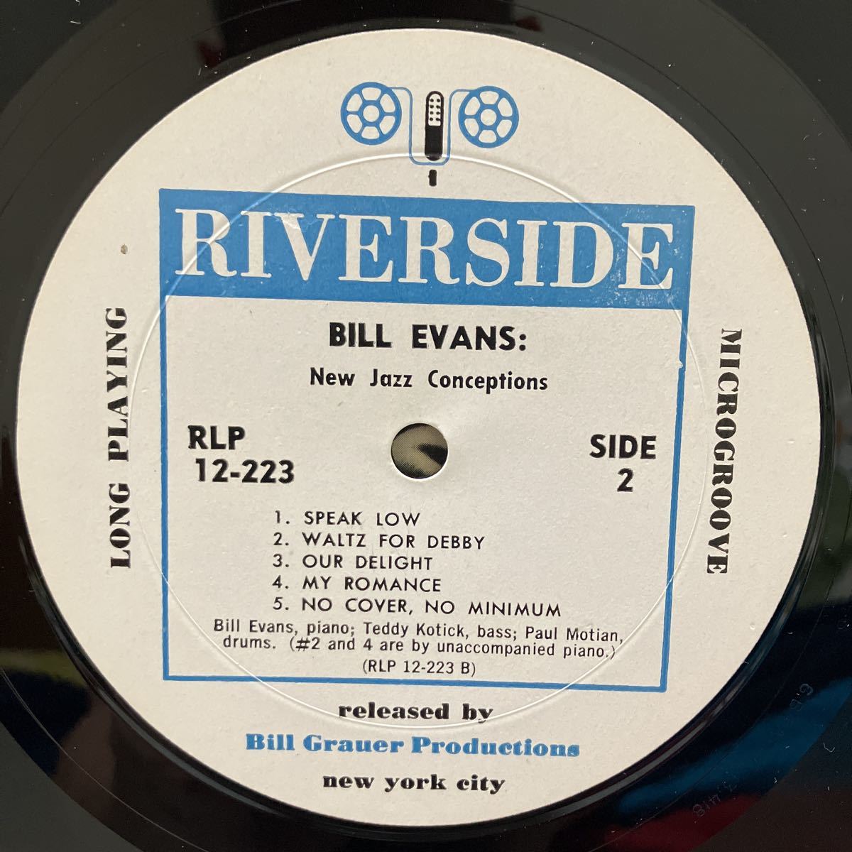 【LP】ビル・エバンス/ BILL EVANS/ニュー・ジャズ・コンセプションズ/NEW JAZZ CONCEPTIONS/ US盤 RIVERSIDE RLP 12-223 MONO_画像6