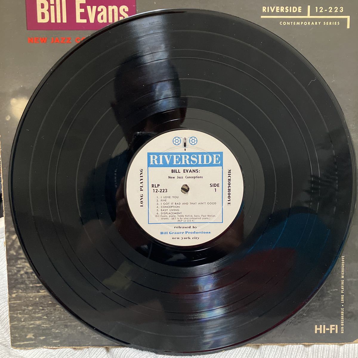 【LP】ビル・エバンス/ BILL EVANS/ニュー・ジャズ・コンセプションズ/NEW JAZZ CONCEPTIONS/ US盤 RIVERSIDE RLP 12-223 MONO_画像3