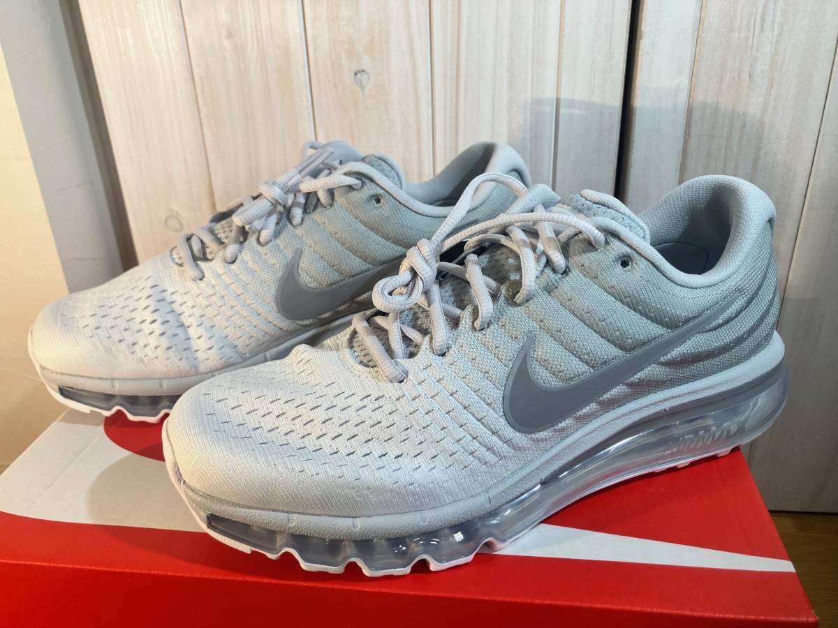 送料込 新品 NIKE AIR MAX 2017 27cm ナイキ エアマックス 2017 849559-009 GREY-WHITE 送料無料