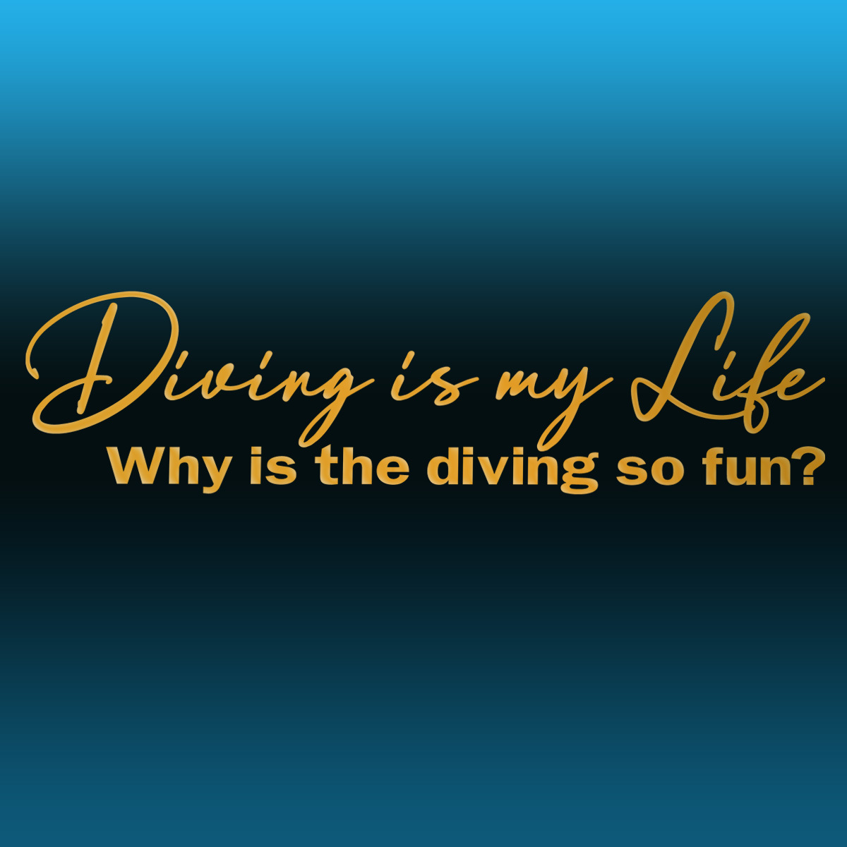 Diving is my Lifeダイビングは我が人生カッティングステッカー Why is the diving so fun?ダイビングはなぜこんなに楽しいのか？NO632_画像1