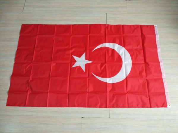 トルコ国旗 大型フラッグ 140X90cm 4号サイズ_画像2