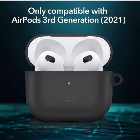 b-225 ESR AirPods3 ケース 2021 AirPods 第3世代 マグネットケース MagSafe磁気充電対応 落下保護 開けやすいデザイン_画像2