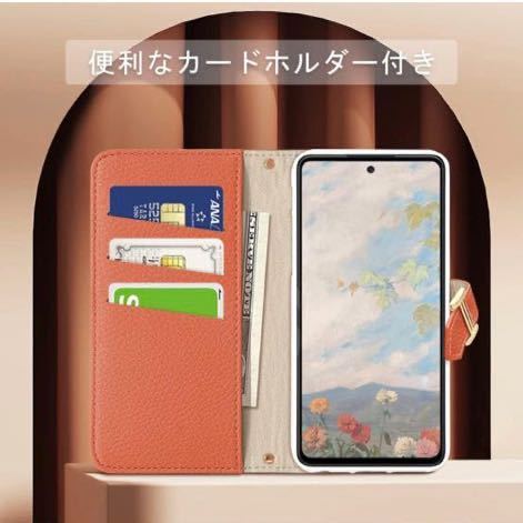 b-310For Google pixel7 Pro ケース 手帳型 おしゃれ 女性 グーグル ピクセル7 プロ 手帳 ケースオレンジ_画像4