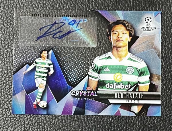 旗手怜央 Reo Hatate 直筆サインカード 2022-23 Topps Crystal Premium