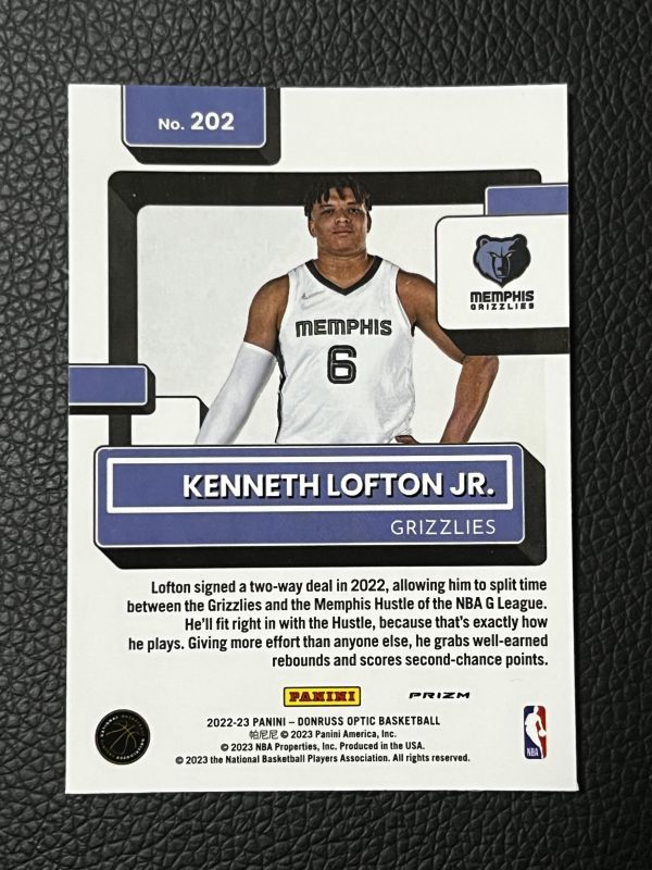 KENNETH LOFTON JR. RC 2022-23 PANINI HOOPS #271