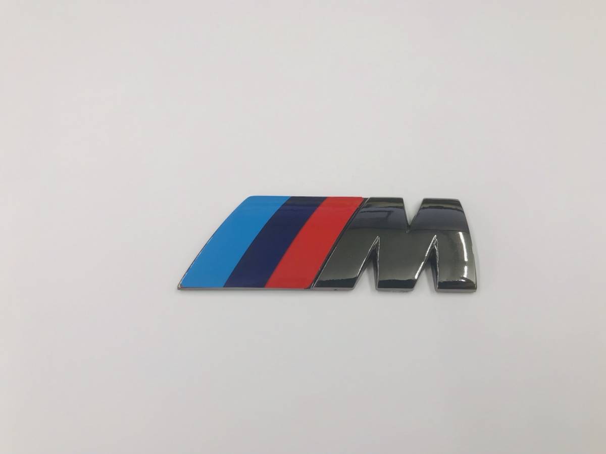 BMW/社外/立体/トランク/エンブレム M/リア/ブラッククローム/メッキ_画像1