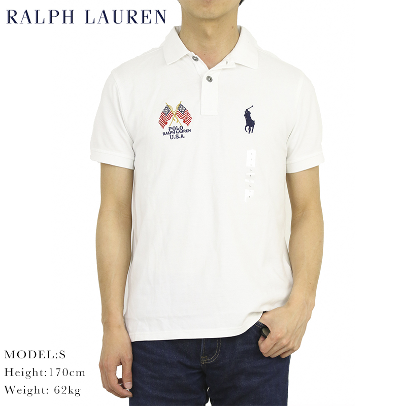 新品 アウトレット b1099 XXLサイズ ポニー 刺繍 半袖 カノコ ポロシャツ polo ralph lauren ポロ ラルフ ローレン_画像1