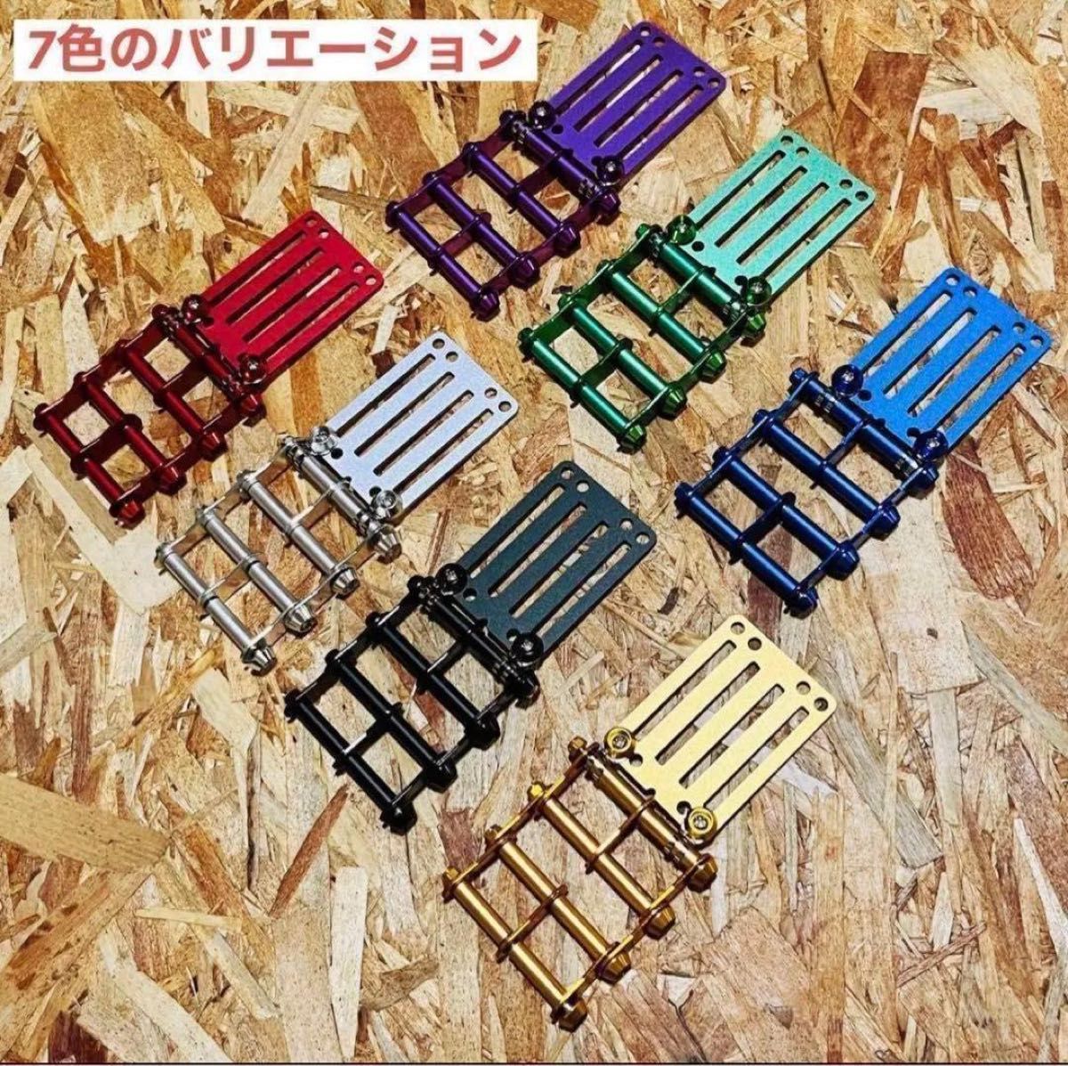 銀×黒 ニックス風ベルトループ 腰道具 腰袋 工具差し 4段チェーン付き