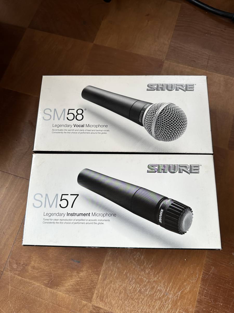 SHURE シュアSM58・SM57 セット販売ダイナミックマイク-日本代購代Bid