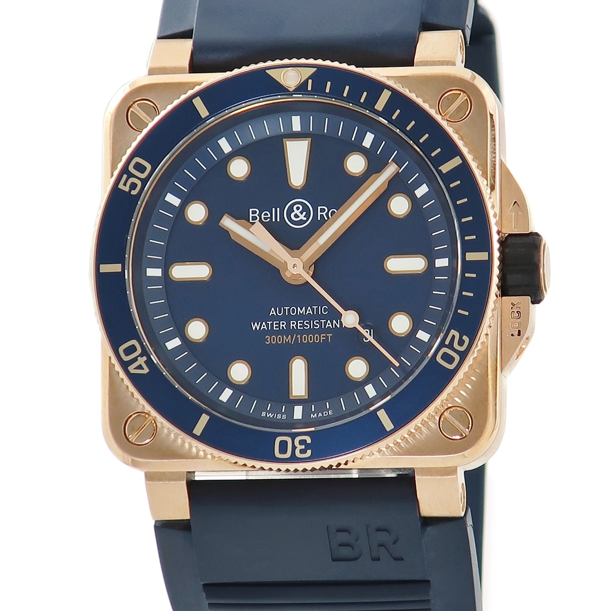 【3年保証】 ベル&ロス BR03-92 ダイバー ブルー ブロンズ BR0392-D-LU-BR/SCA 青 スクエア 限定 自動巻き メンズ 腕時計