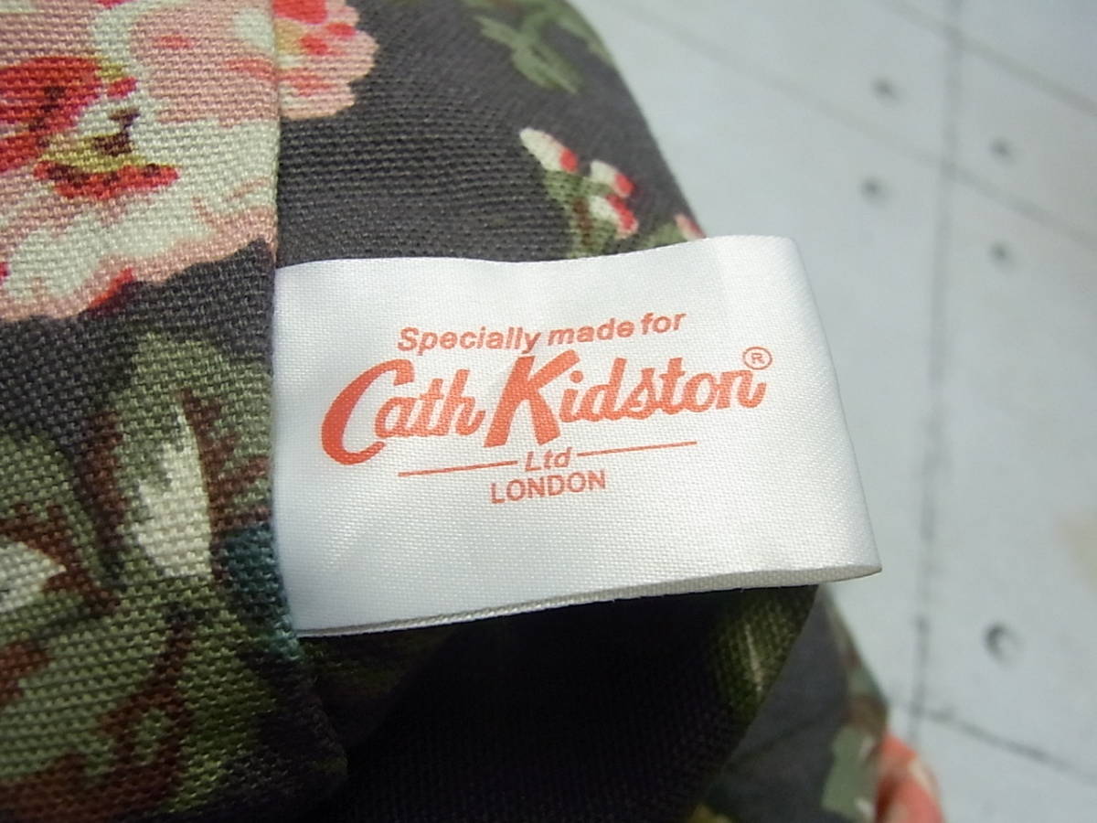 Cath Kidston/キャス キッドソン　ショルダーバッグ/斜めがけバッグ　帆布/キャンバス生地　カーキ　USED_画像9