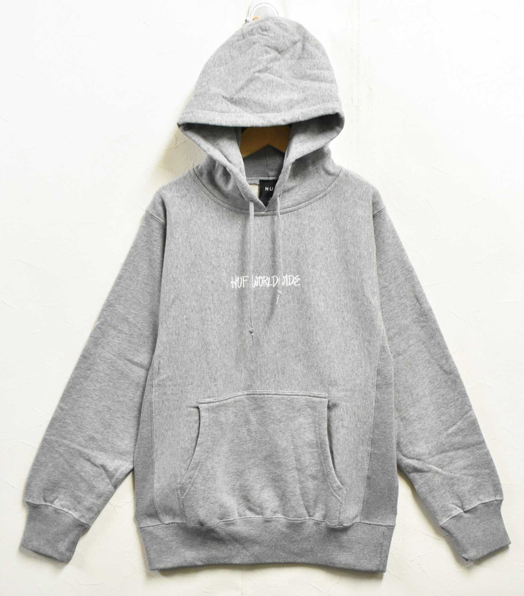 おすすめ 未使用品 展示品 HUF ハフ 長袖 プルオーバースウェット パーカ ヘザーグレー メンズS 新品(42145 Sサイズ おすすめ 未使用品 展示品 HUF ハフ 長袖 プルオーバースウェット パーカ ヘザーグレー メンズS 新品(42145 Sサイズ