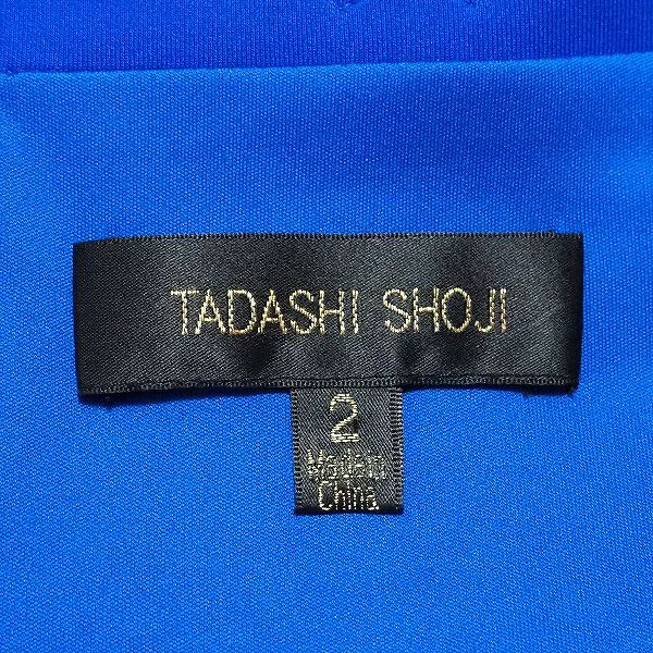 #snc タダシショージ TADASHI SHOJI ワンピース 2 青 ノースリーブ レース ベルト付 レディース [804901]_画像6