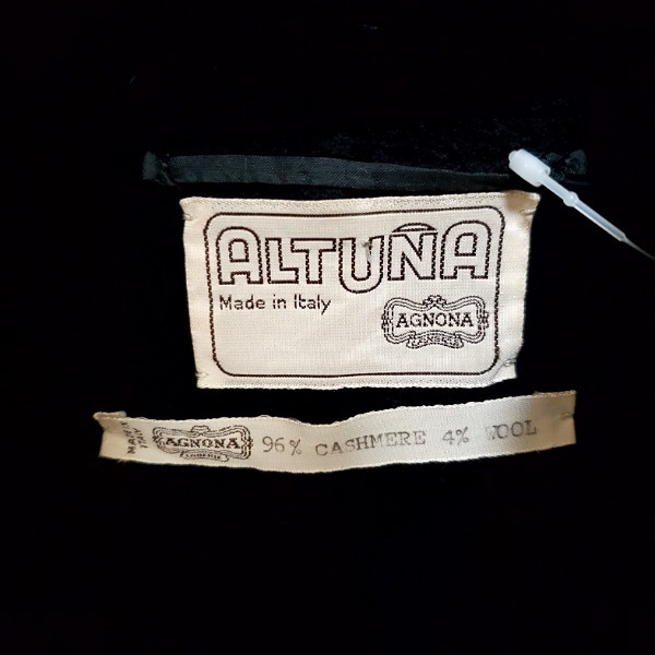 華麗 #wnc アニオナ AGNONA ALTUNA コート 黒 ロング イタリア製 カシミア レディース [812319] Mサイズ ...