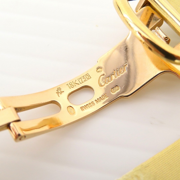 全日本送料無料 anw カルティエ Cartier 腕時計 ベルト Dバックル 14mm K18PG その他
