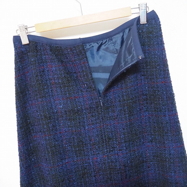 #wnc 東京ソワール TOKYO SOIR スカートスーツ 11 紺 ツーピース ツイード レディース [833419]_画像6