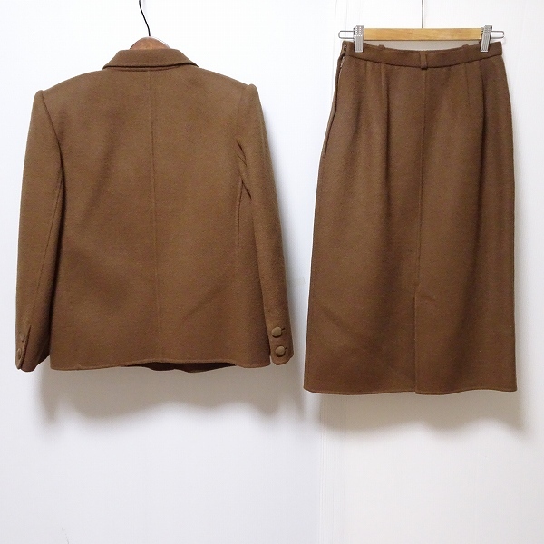 #wnc レリアン Leilian スカートスーツ 9 茶 セットアップ ロング レディース [820892]_画像2