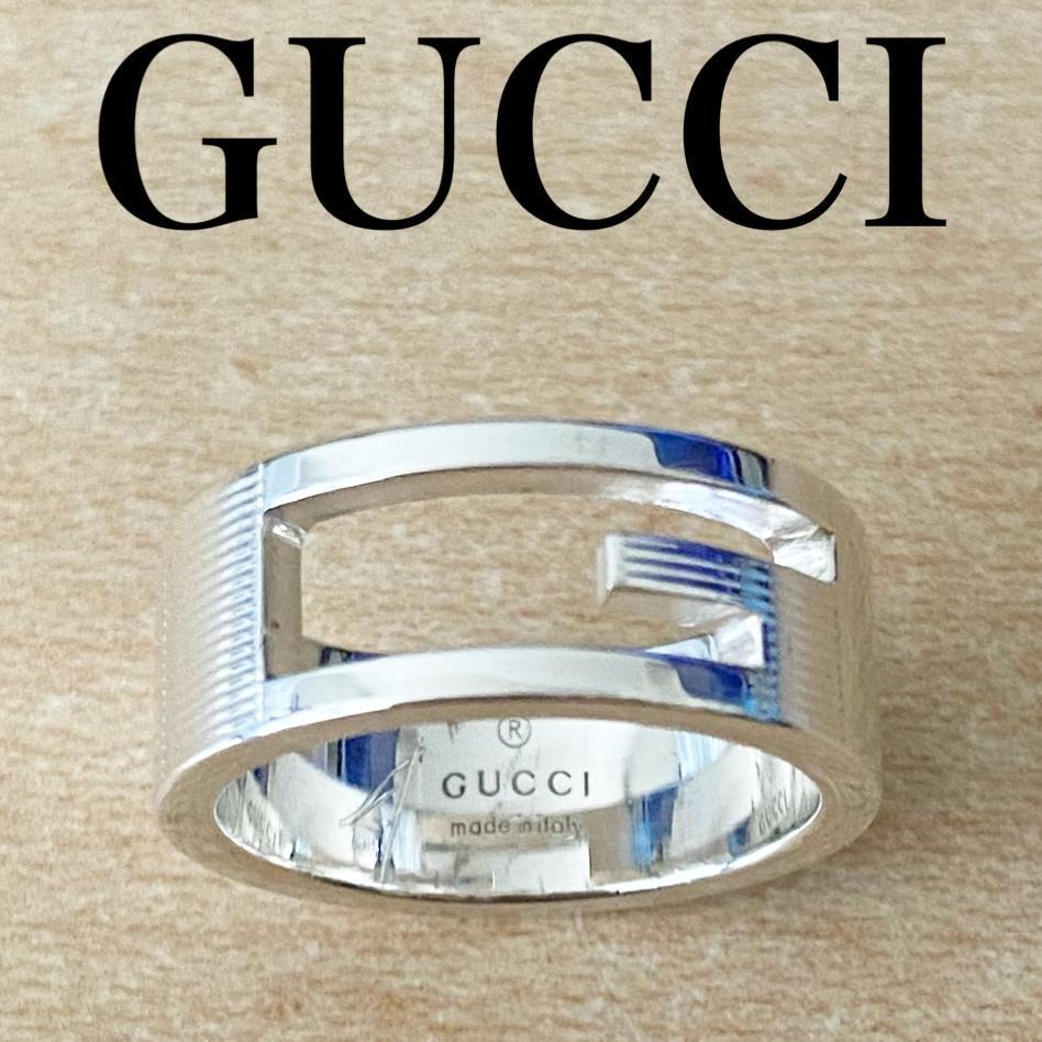 でおすすめアイテム。 GUCCI リング グッチ 指輪 シルバー 11号 G