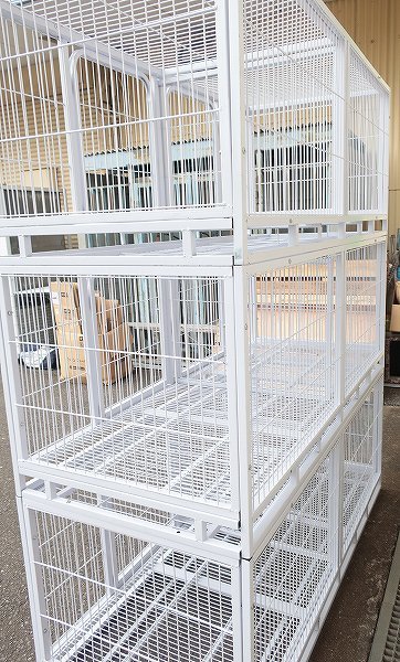 業務用3段犬舎 ペットマンション トリミング サロン ケージ② 業務用3段犬舎 ペットマンション トリミング サロン ケージ②