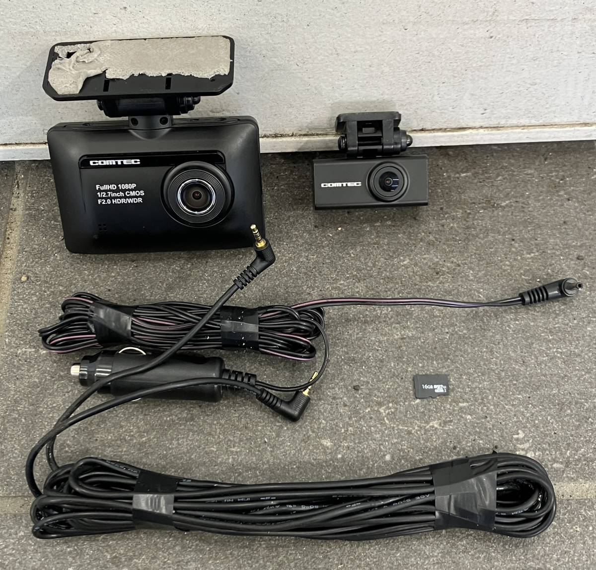 コムテック ZDR-015 前後2カメラドライブレコーダー 2.8インチモニター