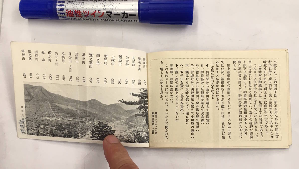 ★戦前 小冊子 ガイド 資料zz★神奈川 箱根火山群★ハイキング 強羅高原ヒュッテ観光 山の家★箱根山ハイキング図★昭和元年～昭和18年_画像5